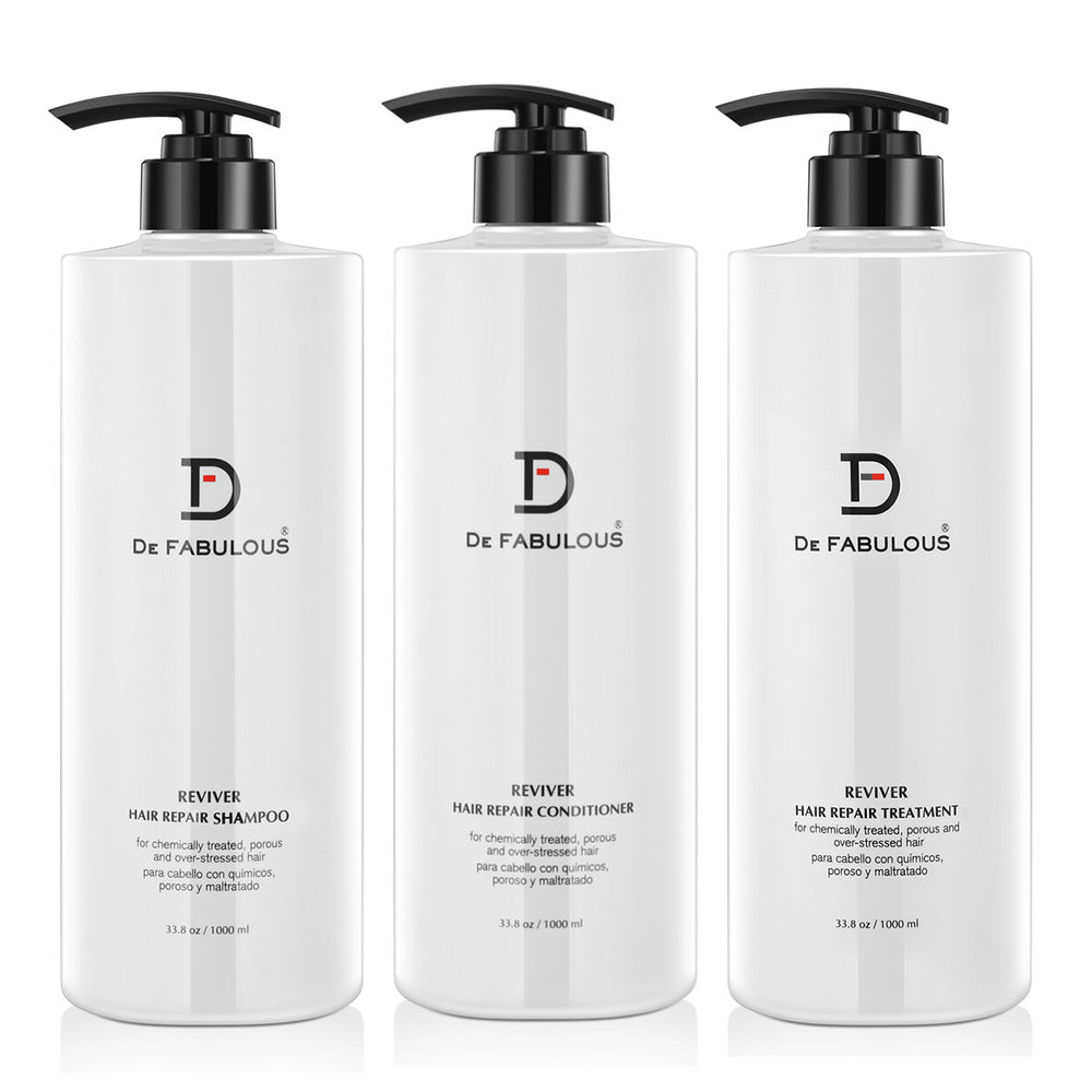 De Fabulous Reviver Shampoo Conditioner and Treatment Set 33.8 fl oz